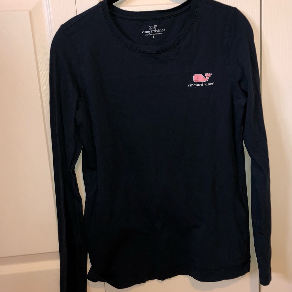 Vineyard vines long sleeve shirt navy blue
